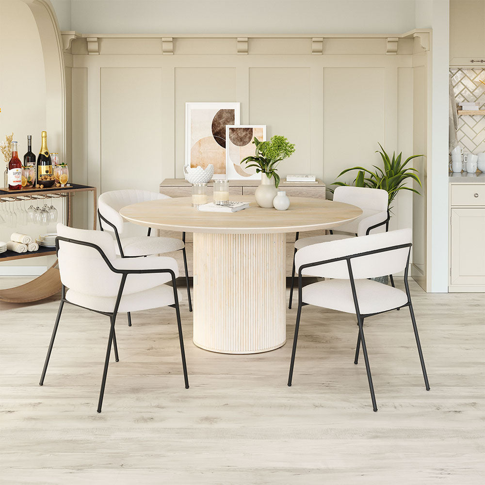 MARCEL DINING CHAIR CREAM