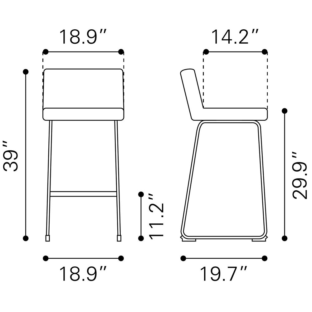 PAGO BARSTOOL BLACK