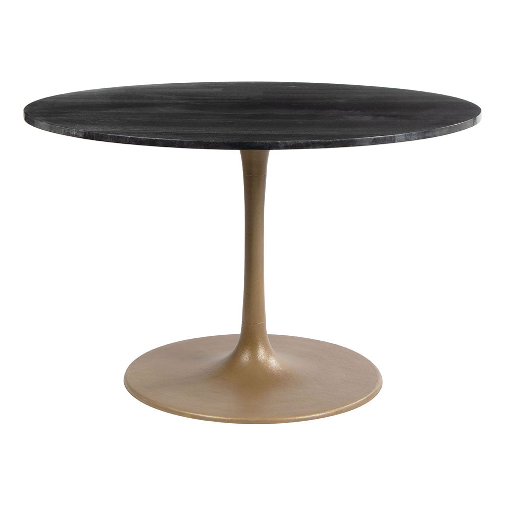 TAJ DINING TABLE BLACK & GOLD