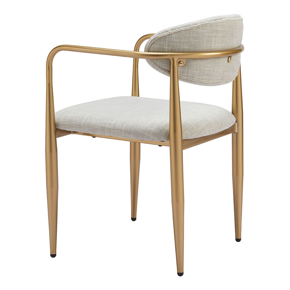 ZENS DINING CHAIR QUILL GRAY