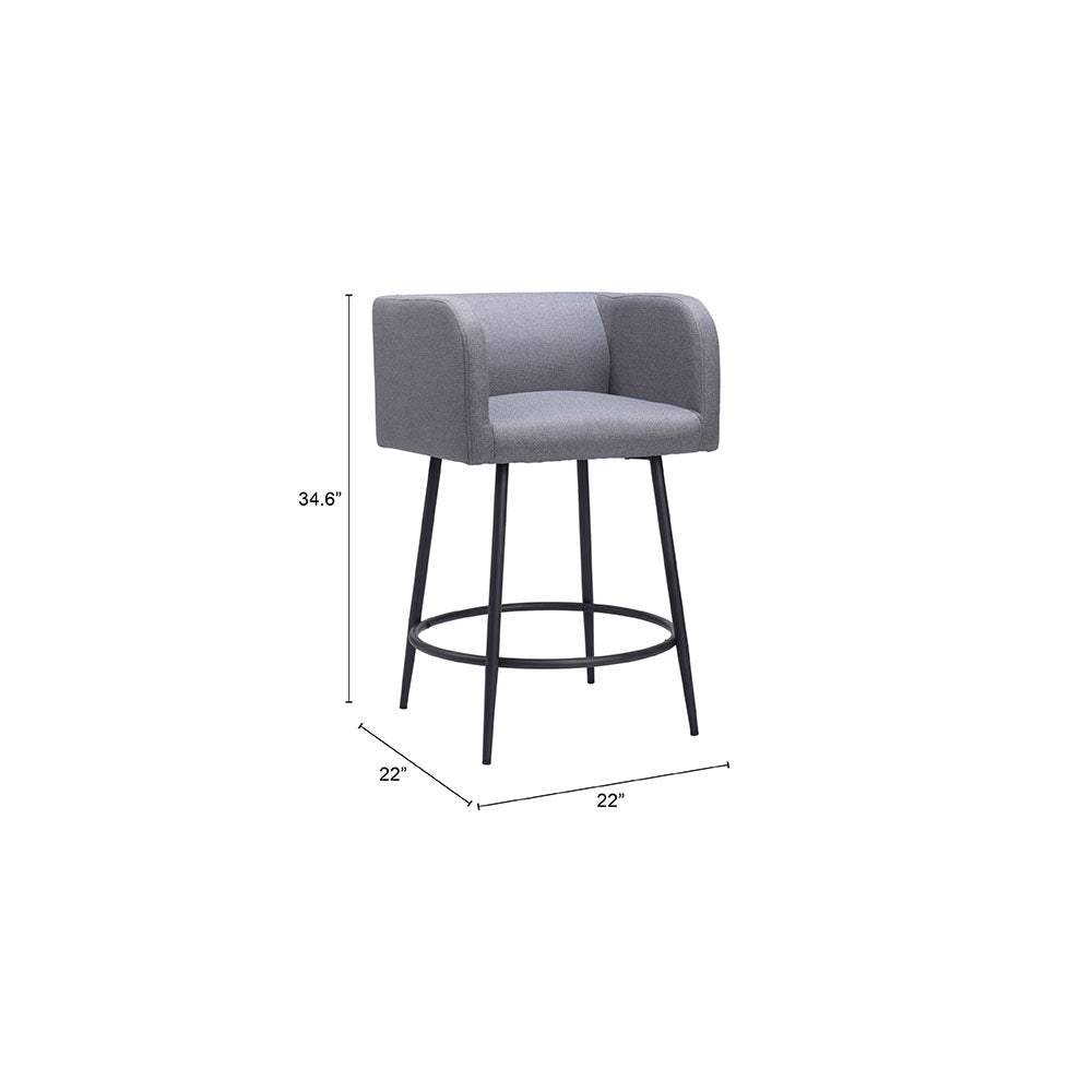 HORBAT COUNTER STOOL GRAY