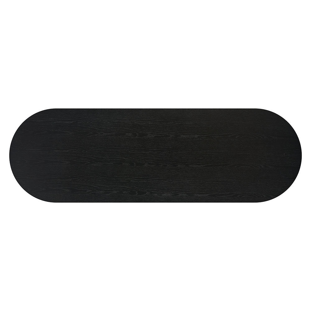 KORIANA ENTERTAINMENT STAND BLACK & WALNUT