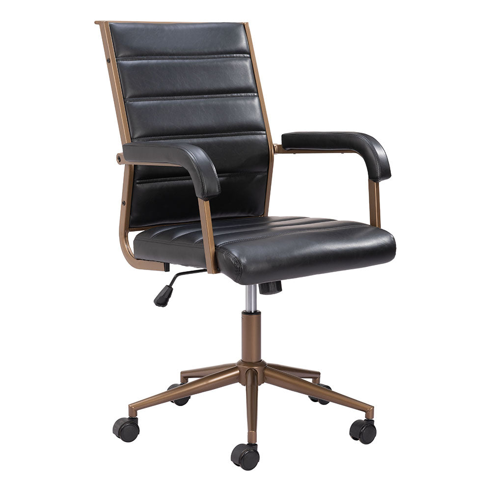 AUCTION OFFICE CHAIR VINTAGE BLACK