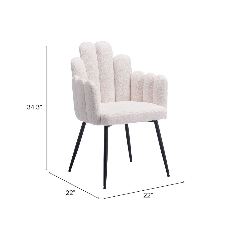 NOOSA DINING CHAIR IVORY