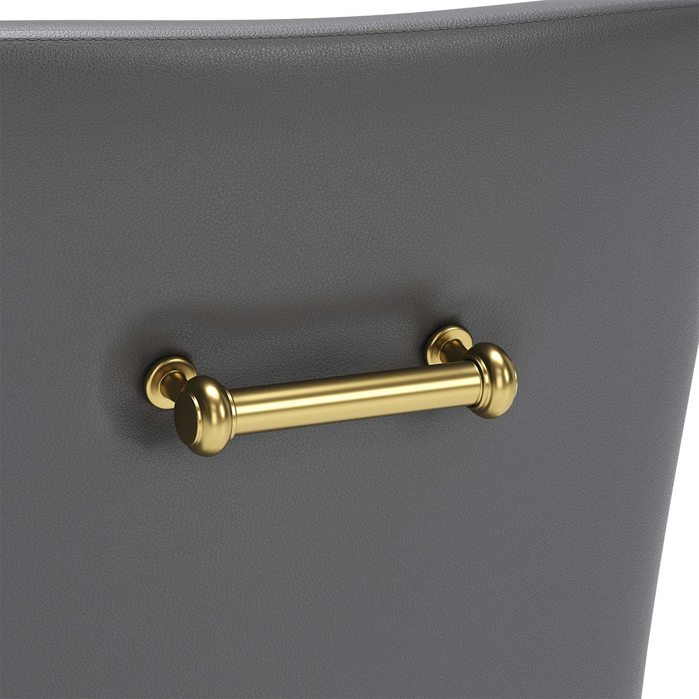 MAXINE DINING CHAIR GRAY & GOLD