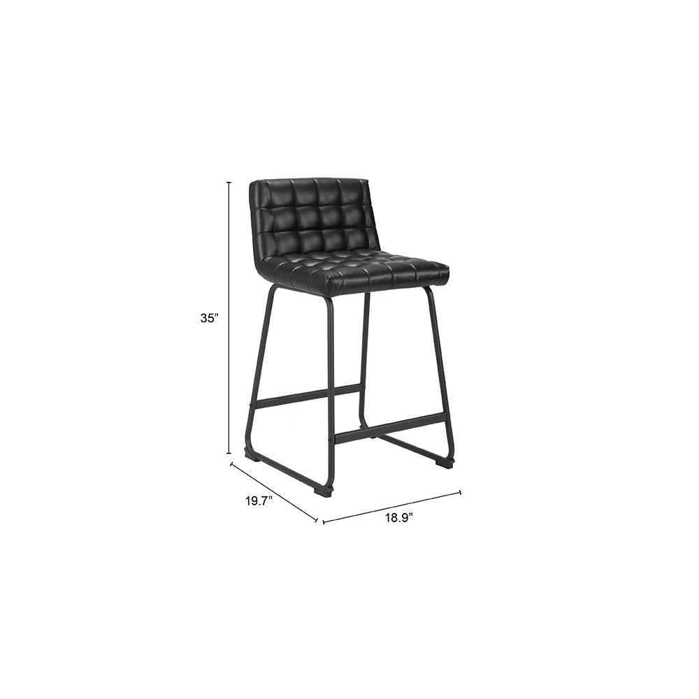 PAGO COUNTER STOOL BLACK