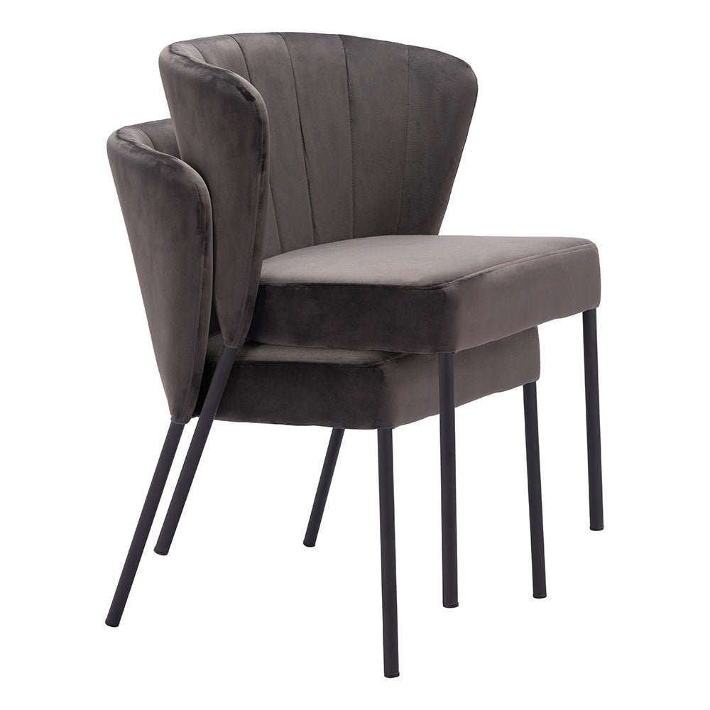 AIMEE DINING CHAIR GRAY