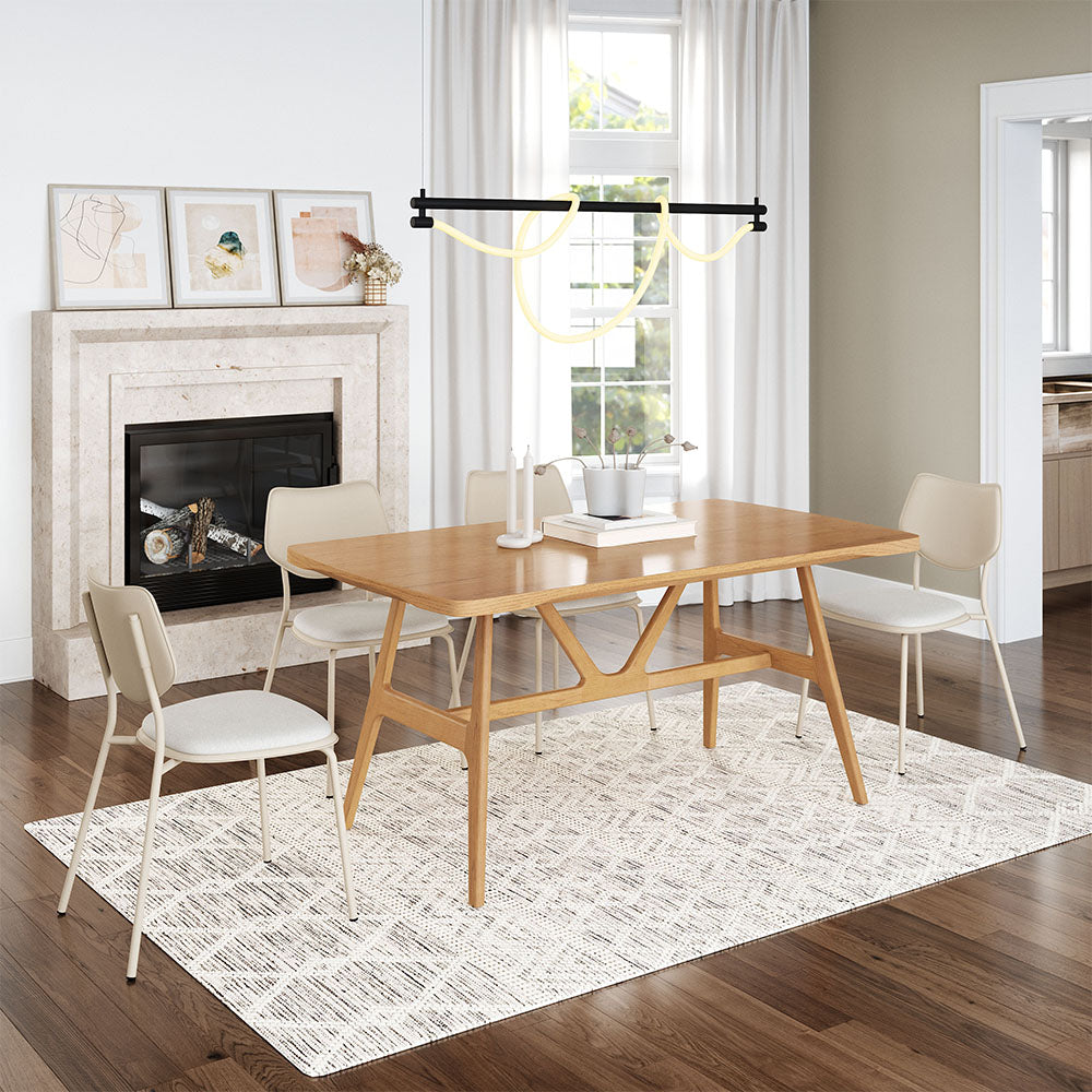 ZEAL DINING CHAIR LIGHT GRAY