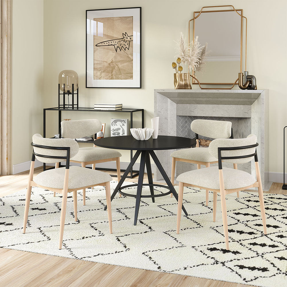 DINOS DINING TABLE BLACK