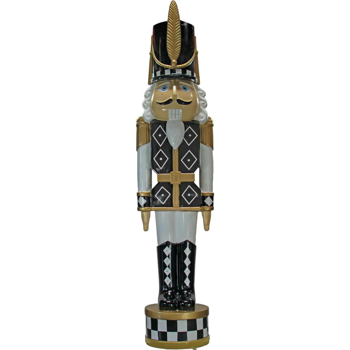 12FT BLACK & WHITE CHECKERED NUTCRACKERS