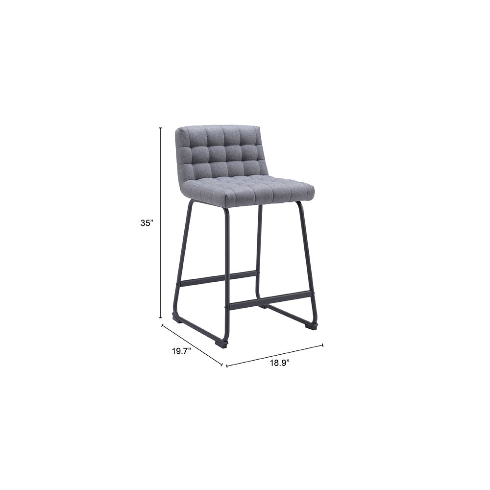 PAGO COUNTER STOOL GRAY
