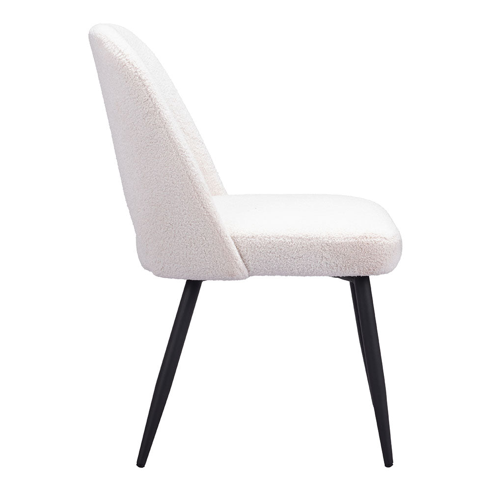 TEDDY DINING CHAIR IVORY