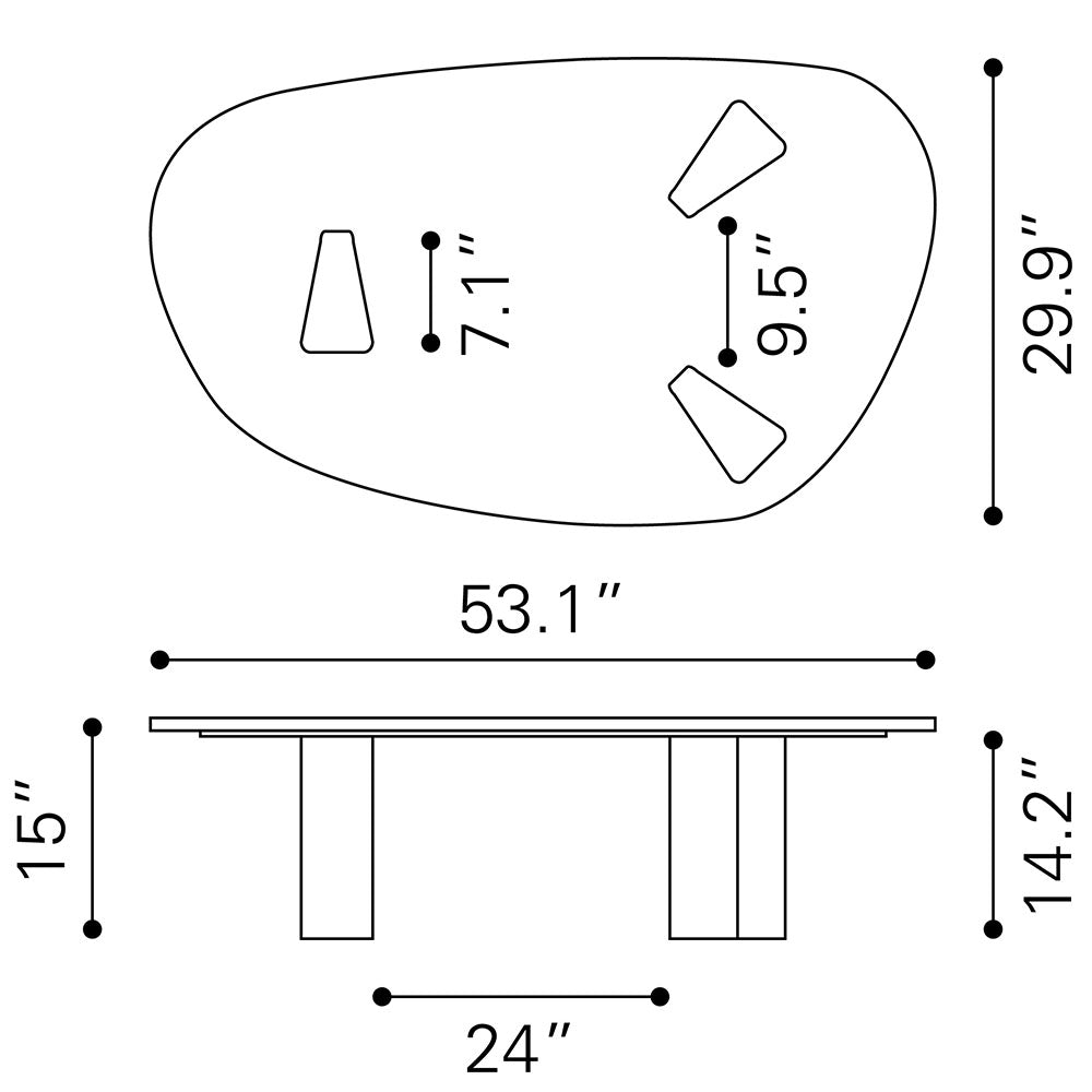 ABERDEEN COFFEE TABLE BLACK