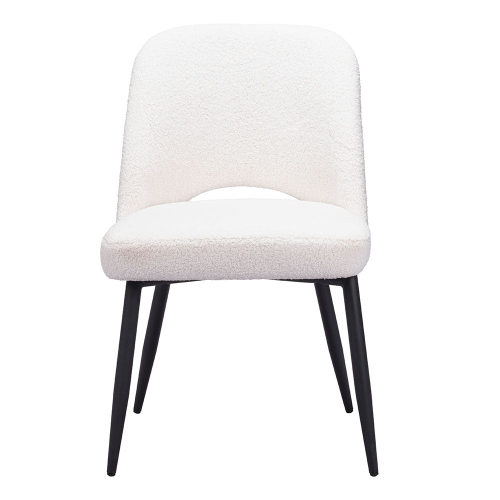 TEDDY DINING CHAIR IVORY