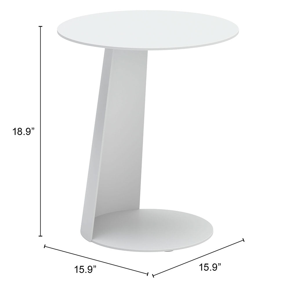 SUNNY ISLES SIDE TABLE WHITE