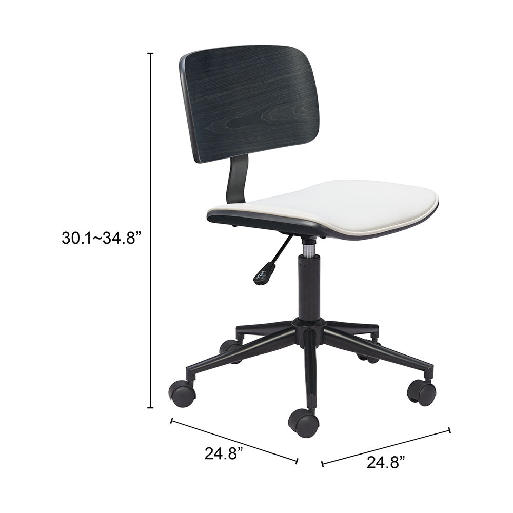 DURAVEL OFFICE CHAIR WHITE & BLACK