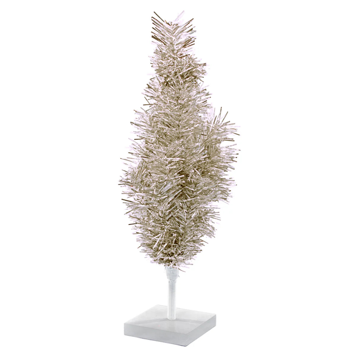 ANTIQUE SILVER TINSEL CHRISTMAS TREE