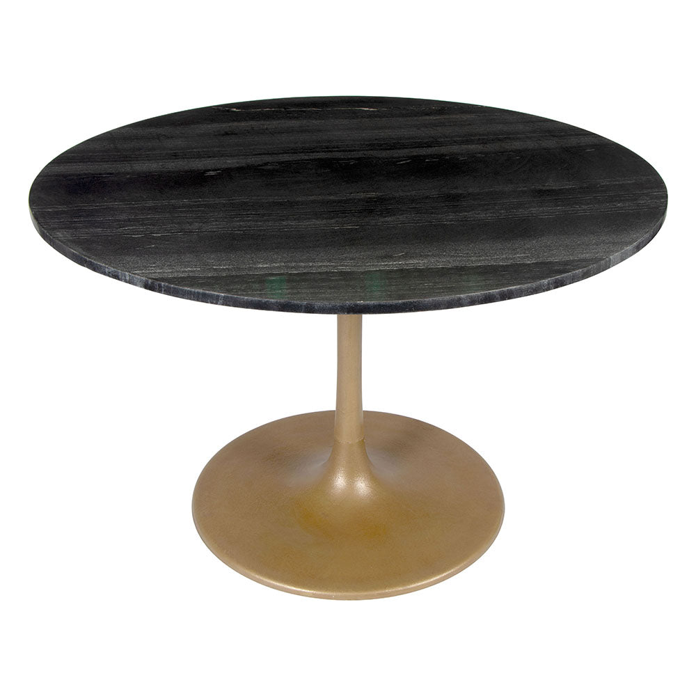 TAJ DINING TABLE BLACK & GOLD