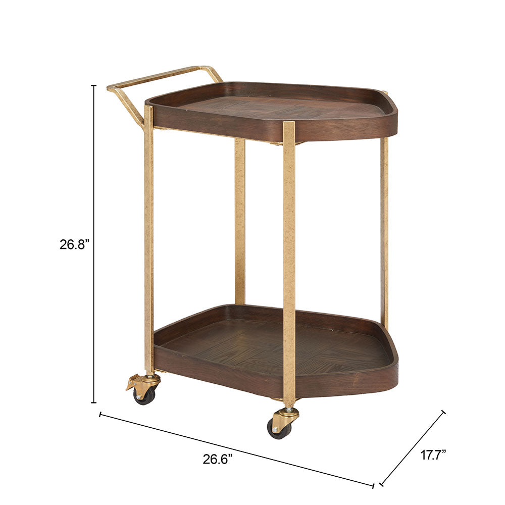 STELA BAR CART WALNUT