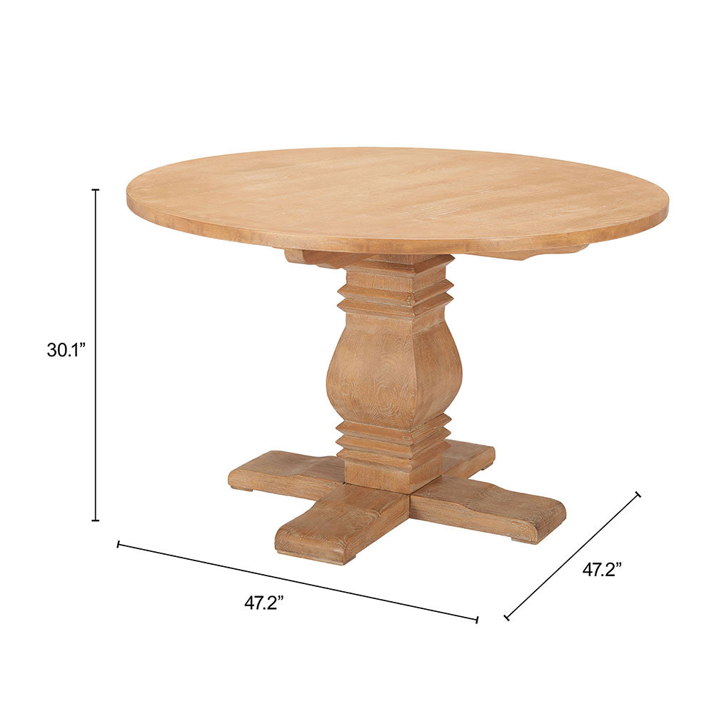 TABI DINING TABLE BROWN