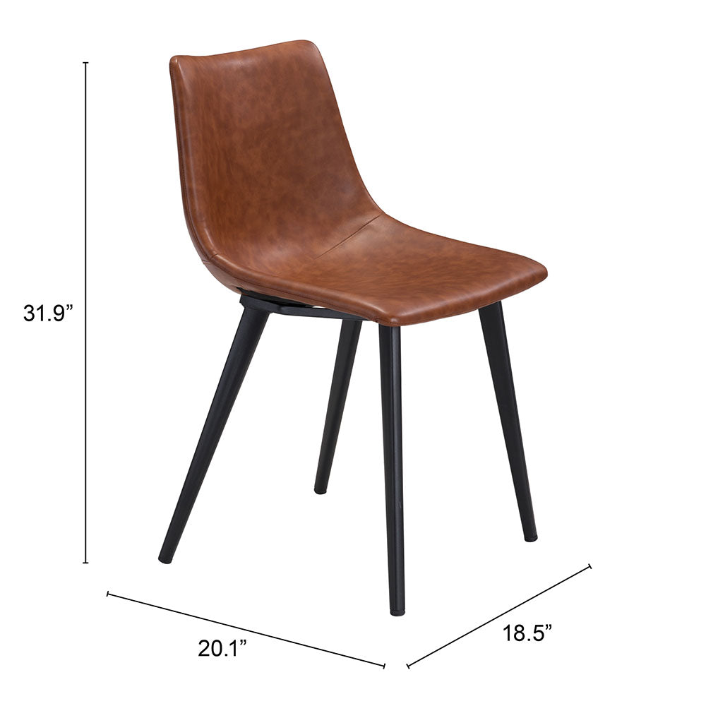 DANIEL DINING CHAIR VINTAGE BROWN
