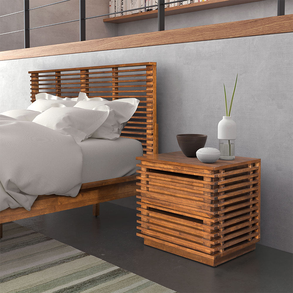 LINEA END TABLE WALNUT