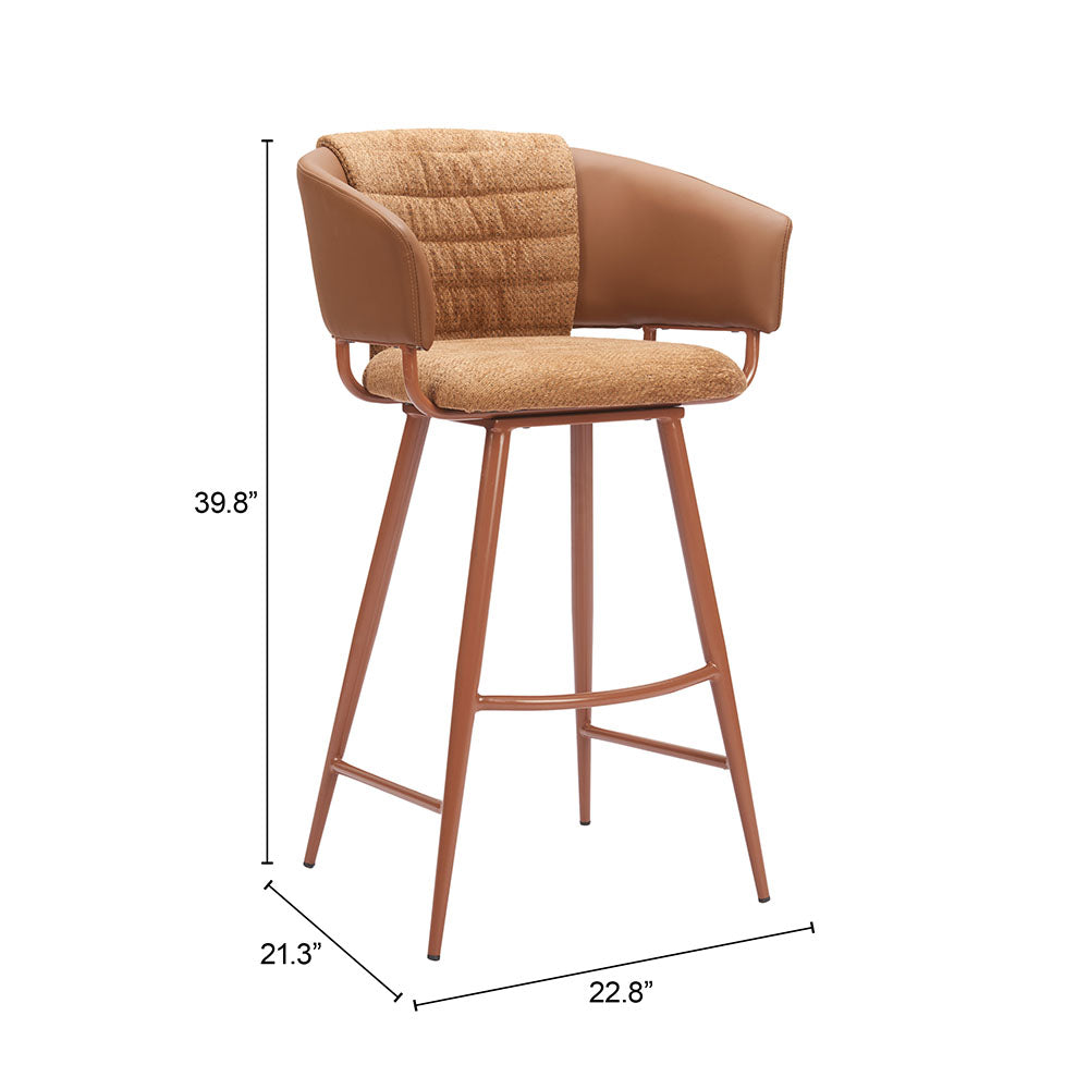 JUNO BARSTOOL BROWN