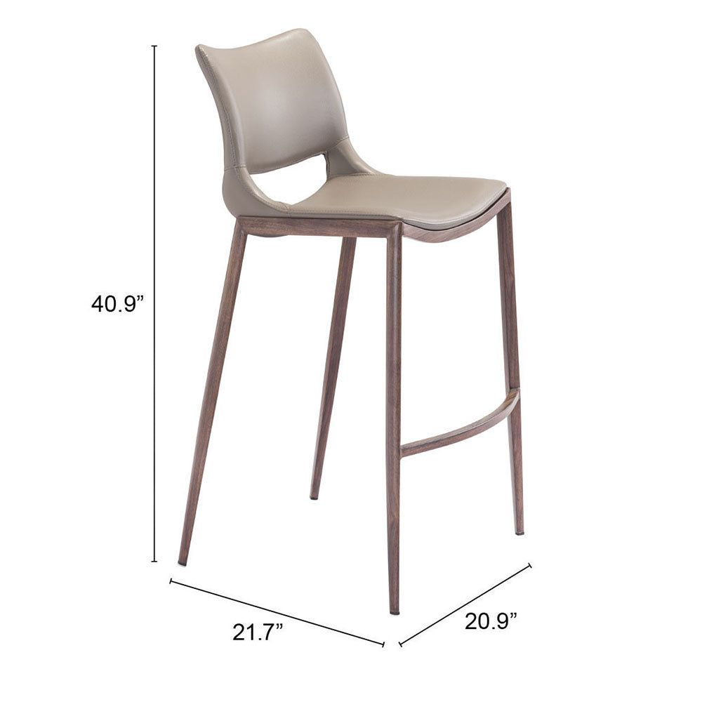 ACE BARSTOOL BROWN & WALNUT