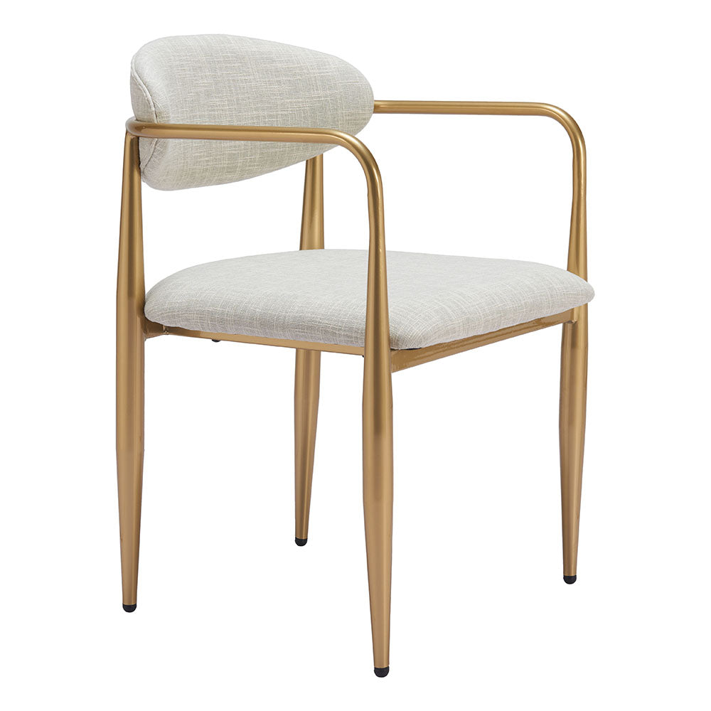 ZENS DINING CHAIR QUILL GRAY