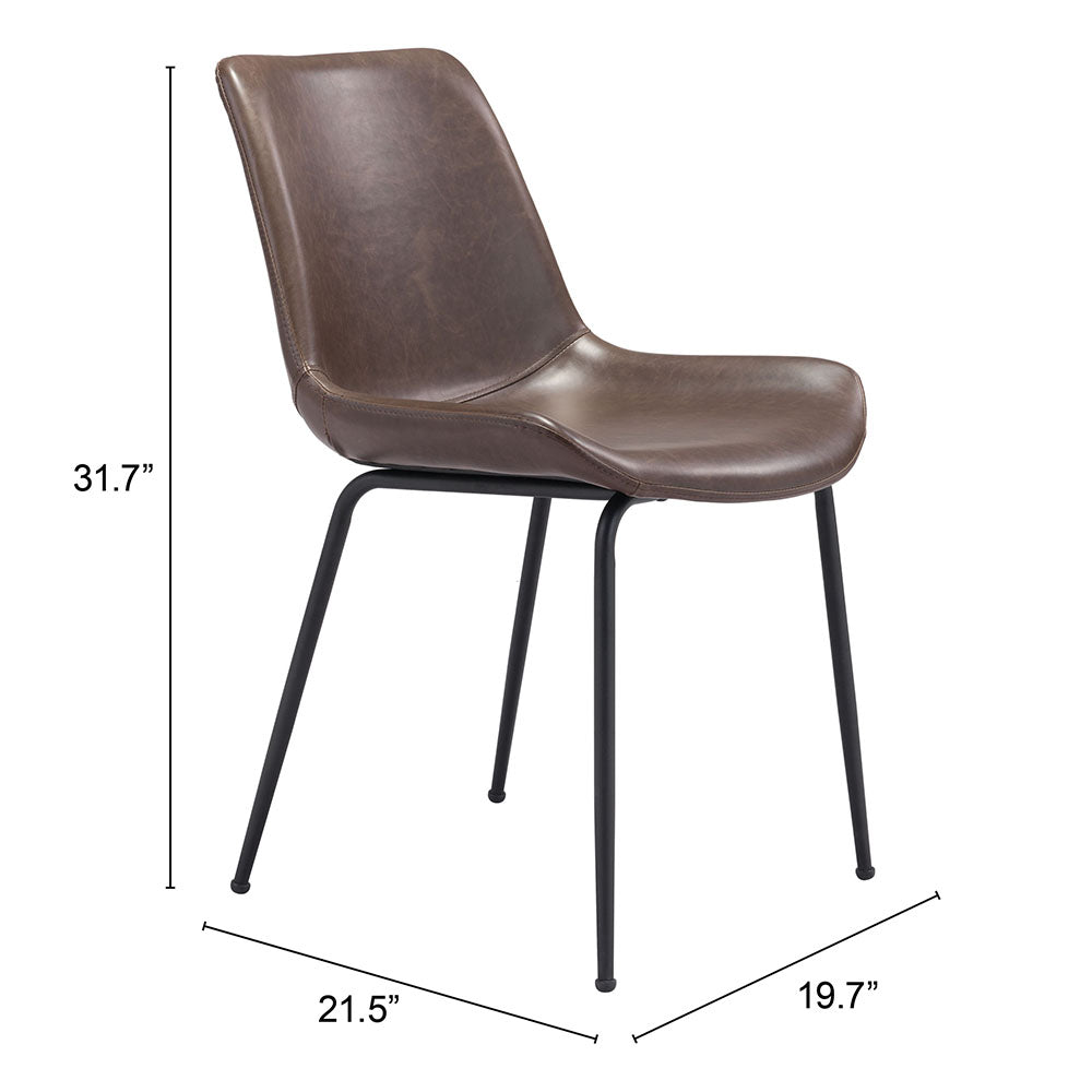 BYRON DINING CHAIR BROWN
