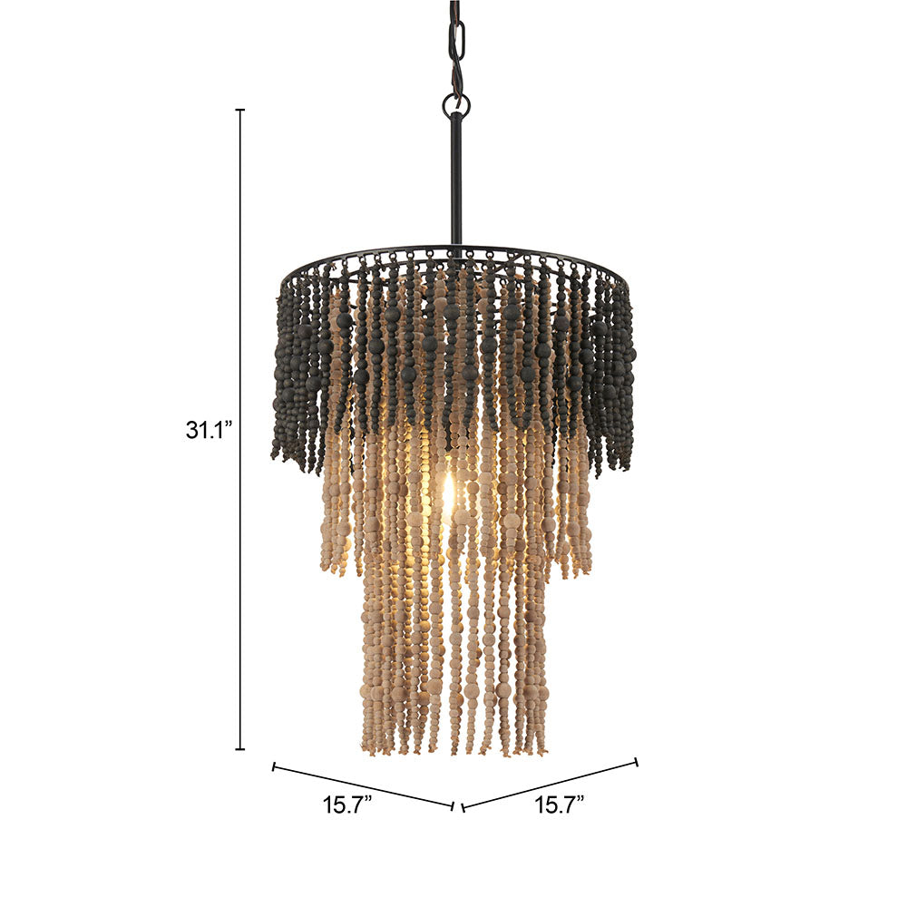BIZU CEILING LAMP BLACK & BEIGE