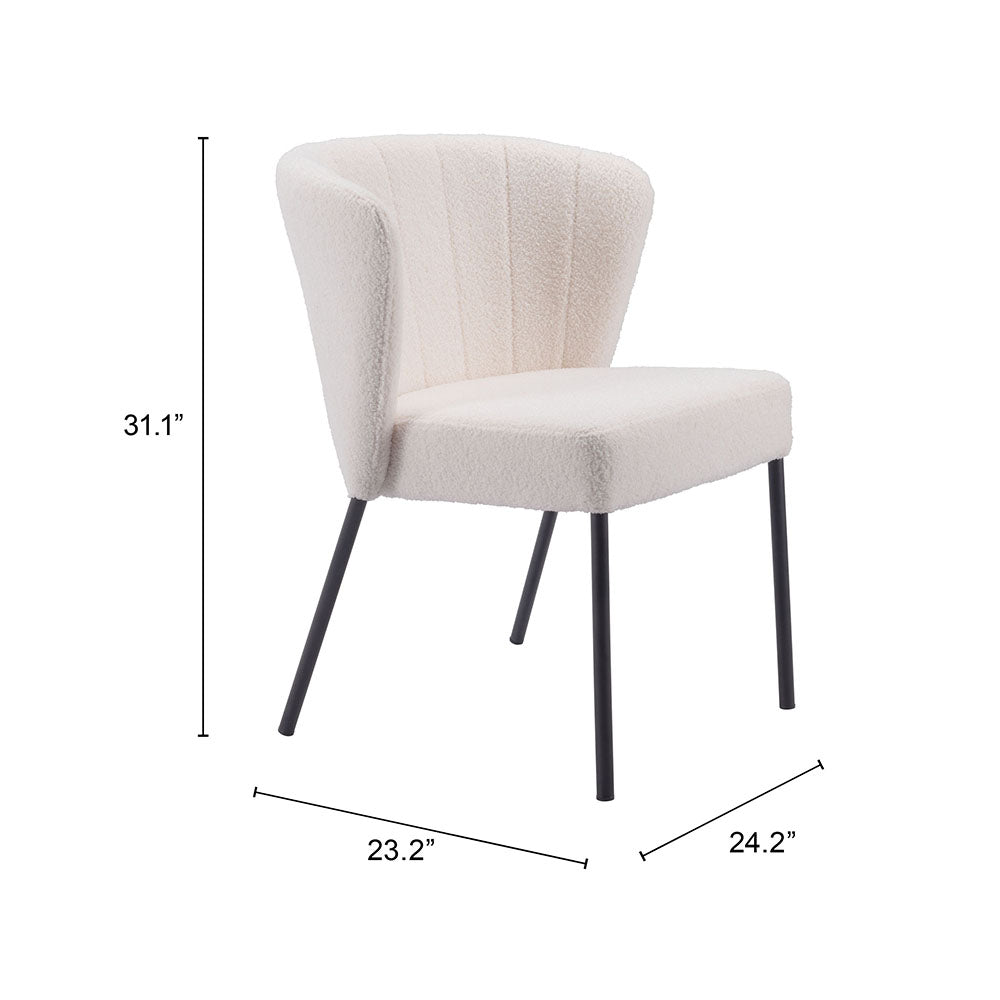AIMEE DINING CHAIR CREAM