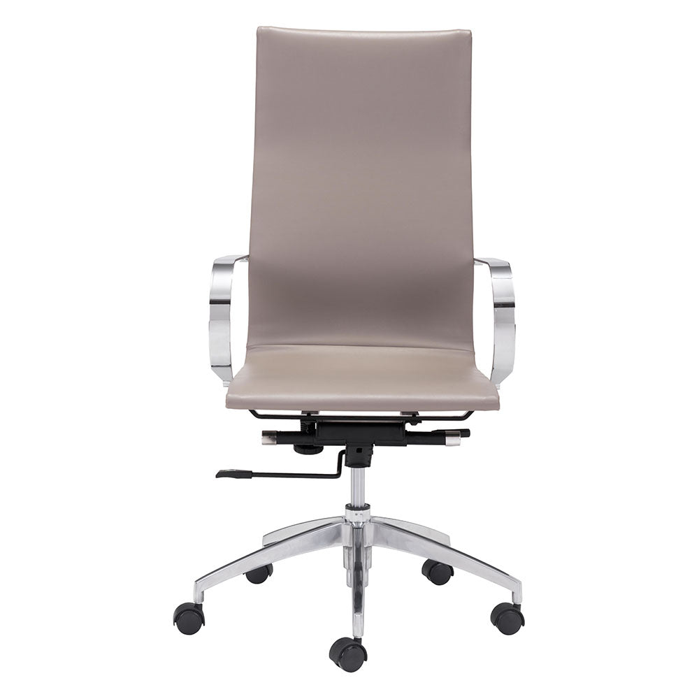 GLIDER HIGH BACK OFFICE CHAIR TAUPE