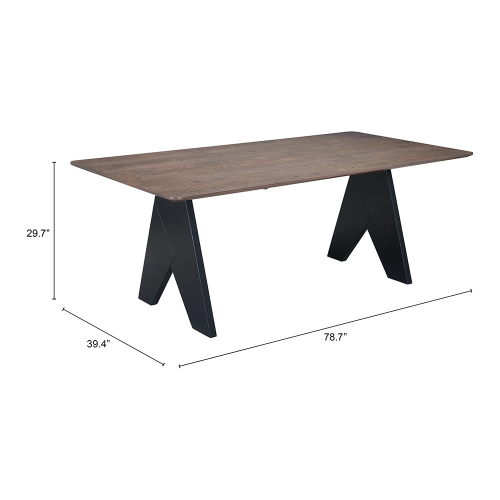 LISSE RECTANGULAR DINING TABLE ESPRESSO