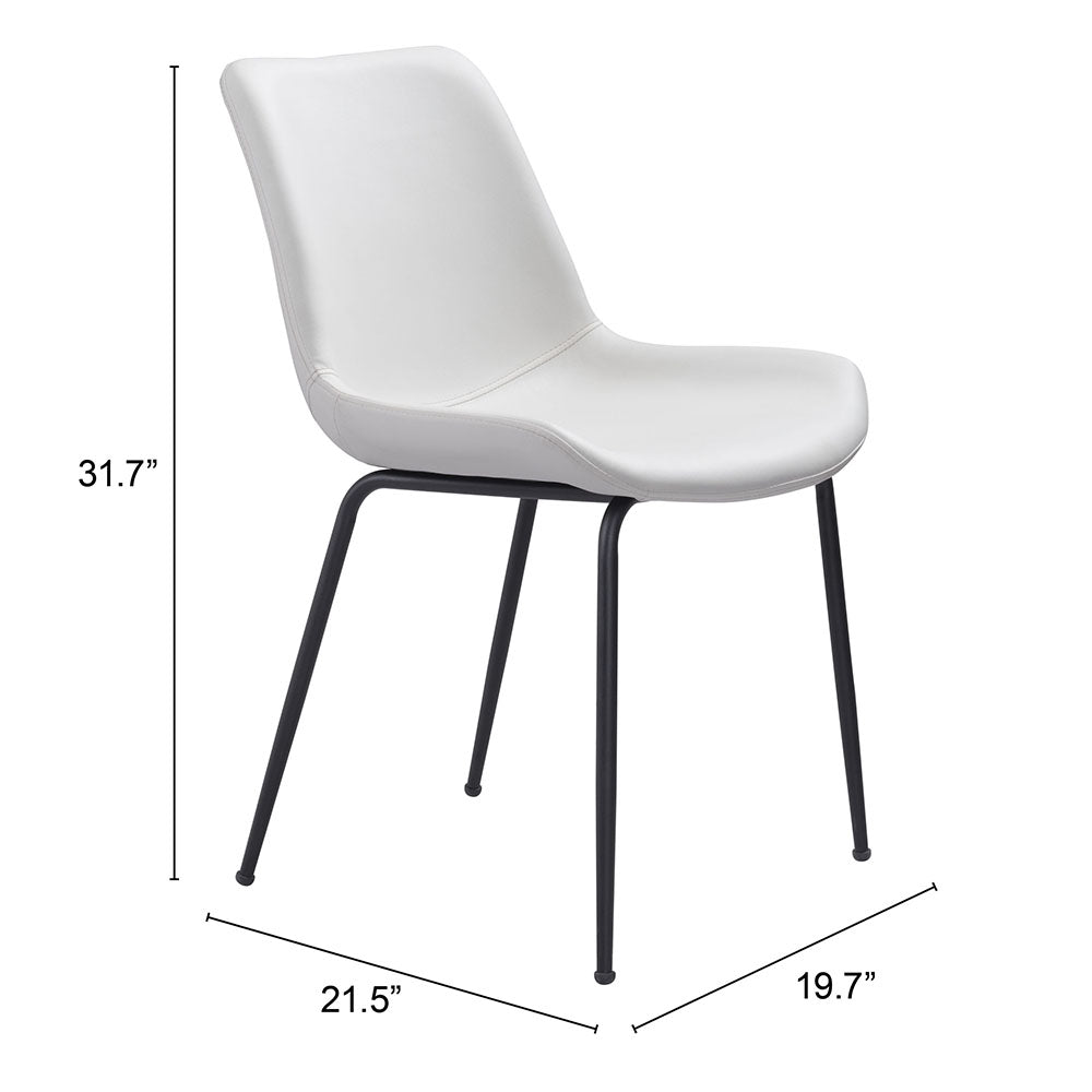 BYRON DINING CHAIR WHITE