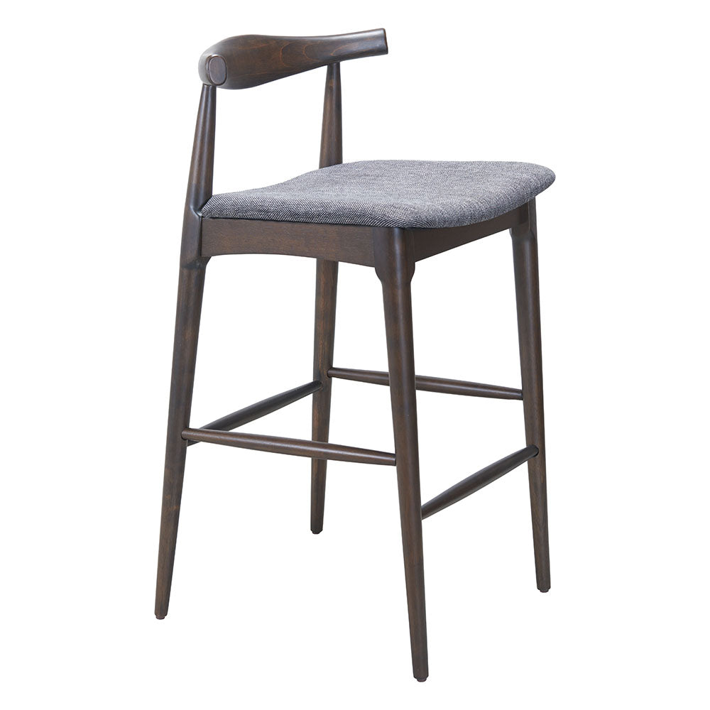 TUZKA BARSTOOL GRAY & ESPRESSO