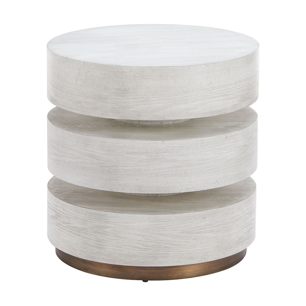 LAHA SIDE TABLE OAK WHITE