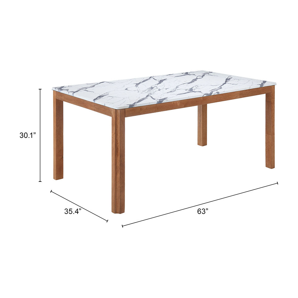 JEMY DINING TABLE WHITE