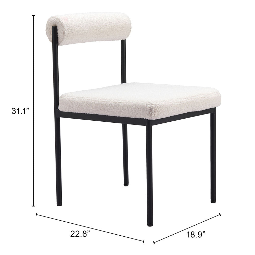 LIVORNO DINING CHAIR IVORY