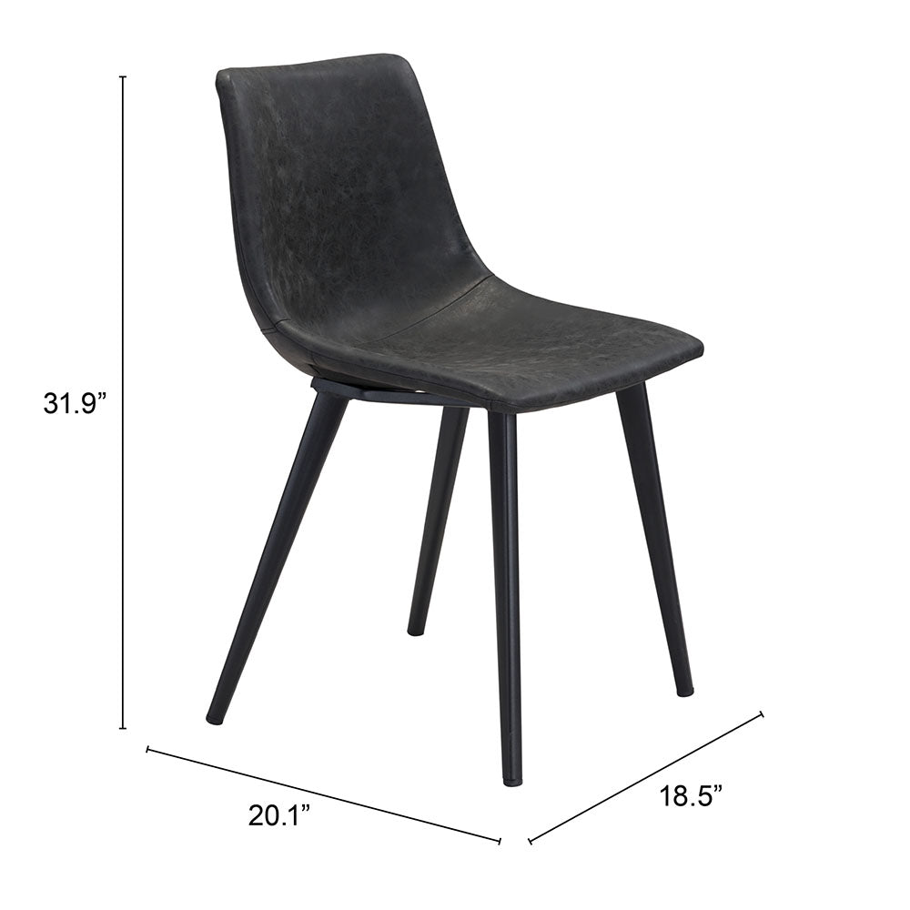 DANIEL DINING CHAIR VINTAGE BLACK