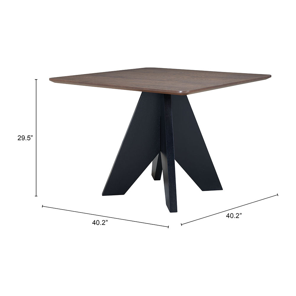 LISSE SQUARE DINING TABLE ESPRESSO