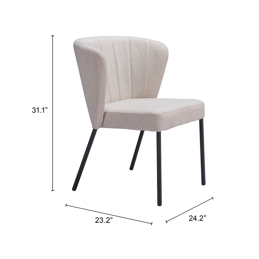 AIMEE DINING CHAIR BEIGE