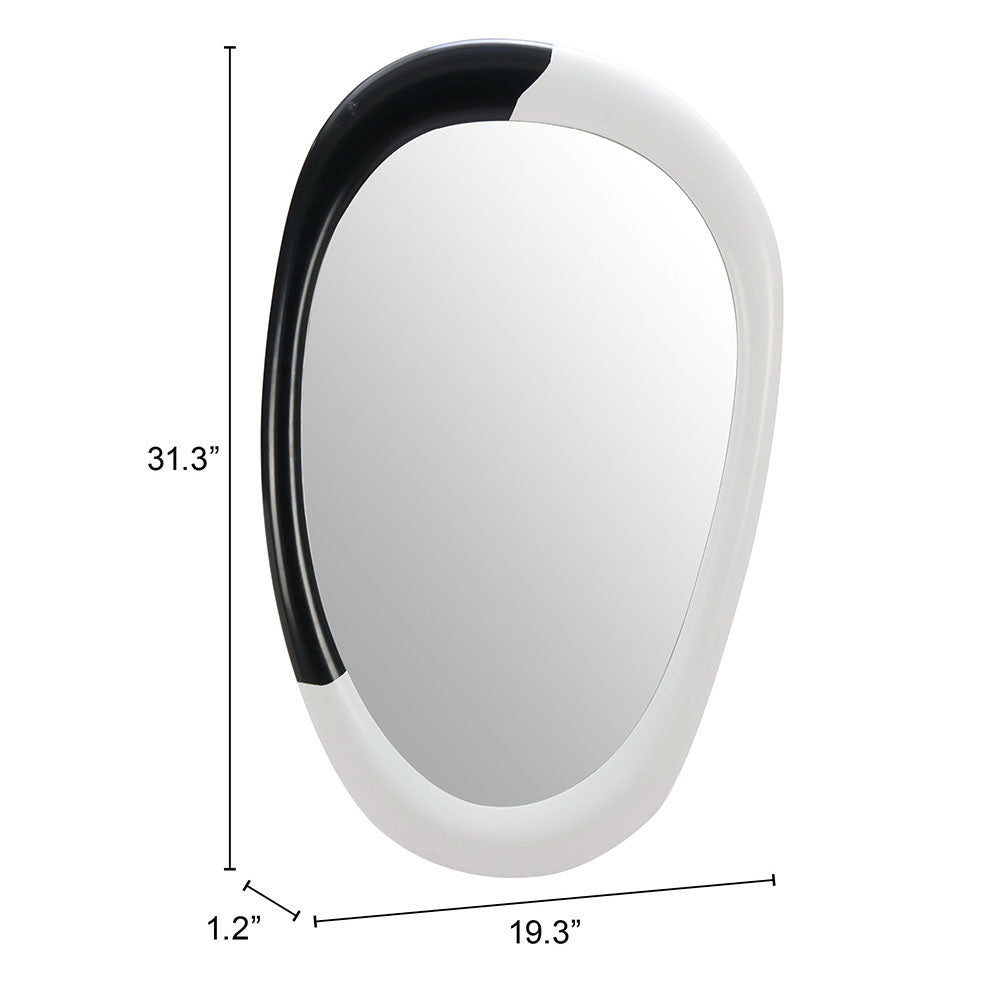 MUNA MIRROR WHITE & BLACK