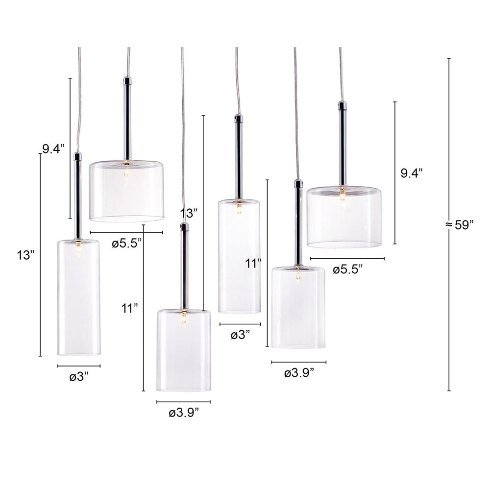 HALE CEILING LAMP CLEAR