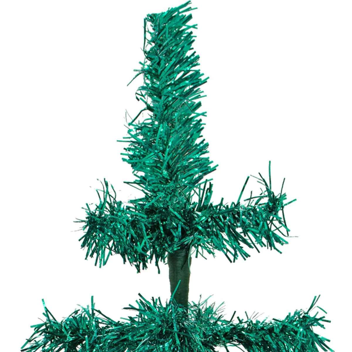 28IN VINTAGE EMERALD TINSEL CHRISTMAS TREE