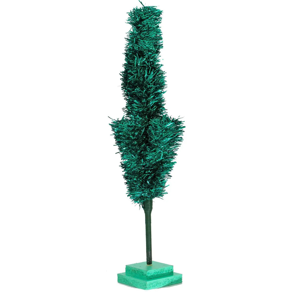 28IN VINTAGE EMERALD TINSEL CHRISTMAS TREE