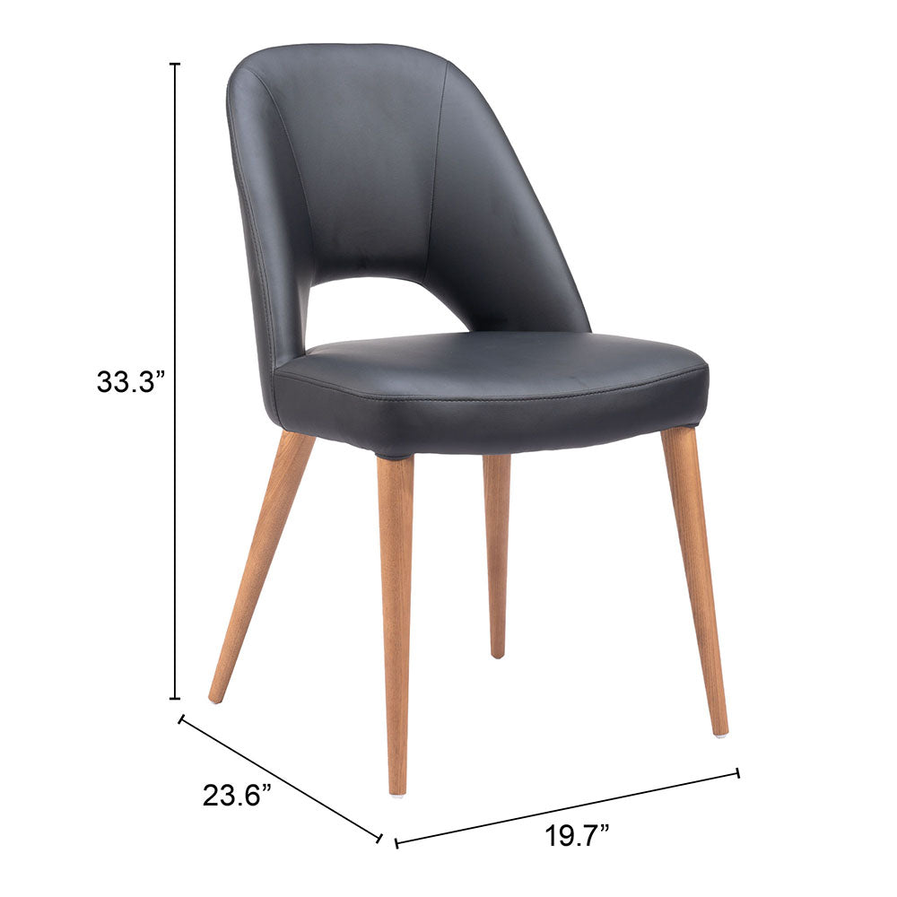 LEITH DINING CHAIR BLACK