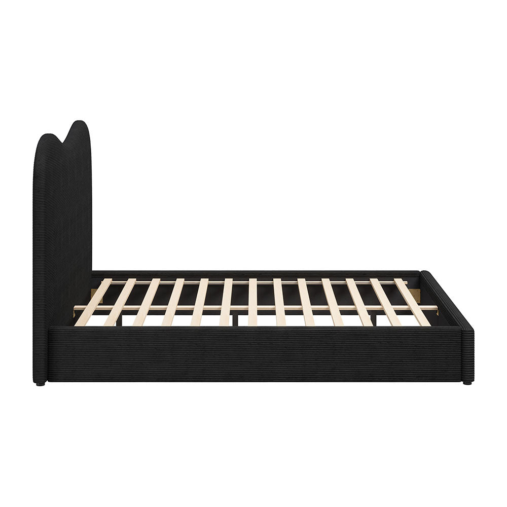 SELE QUEEN BED BLACK