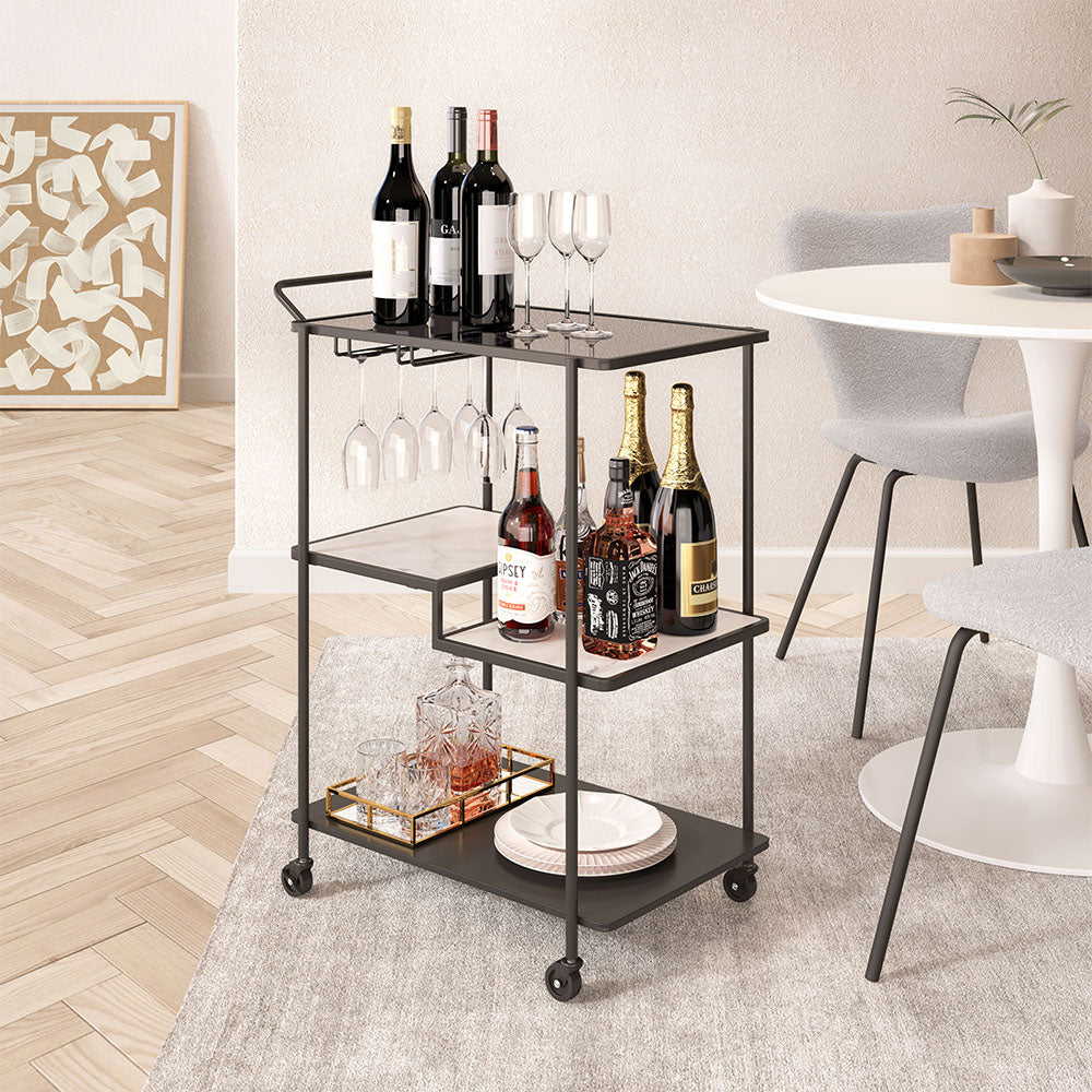 CONSTANZA BAR CART BLACK