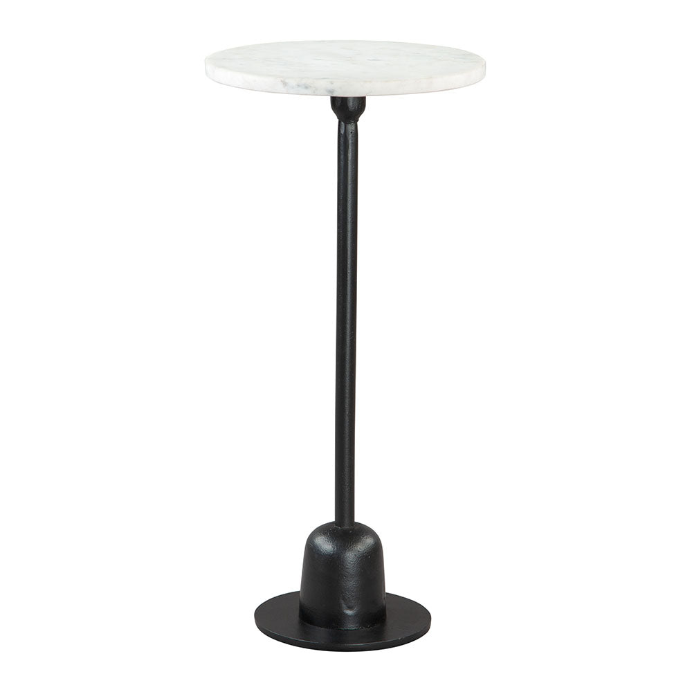WOOZY SIDE TABLE WHITE & BLACK